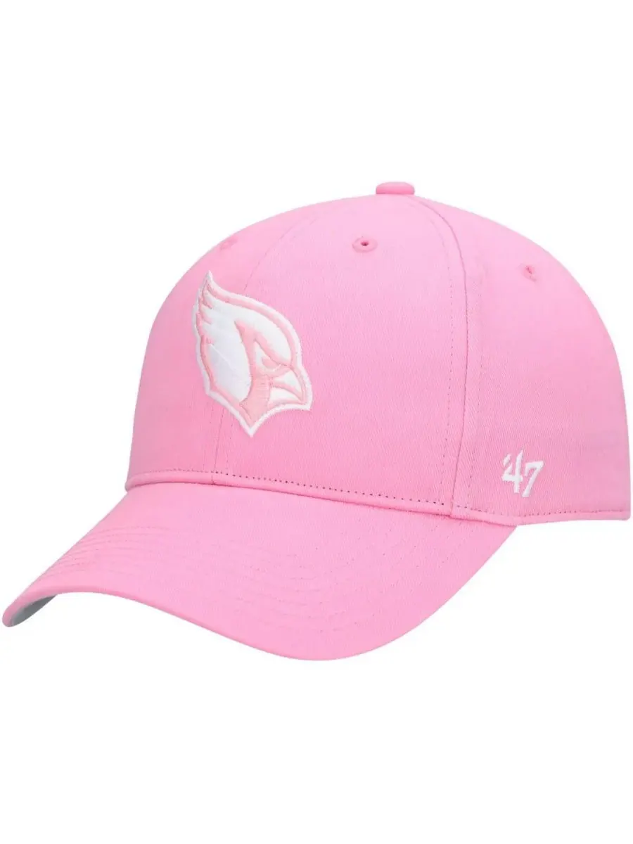 '47 Brand Детская розовая регулируемая кепка Arizona Cardinals Rose MVP для девочек — изображение 1 из 4, розовый