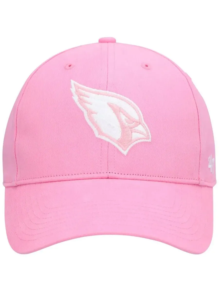 '47 Brand Детская розовая регулируемая кепка Arizona Cardinals Rose MVP для девочек — изображение 2 из 4, розовый