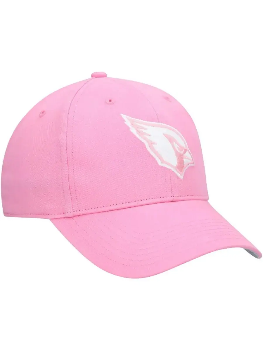 '47 Brand Детская розовая регулируемая кепка Arizona Cardinals Rose MVP для девочек — изображение 4 из 4, розовый