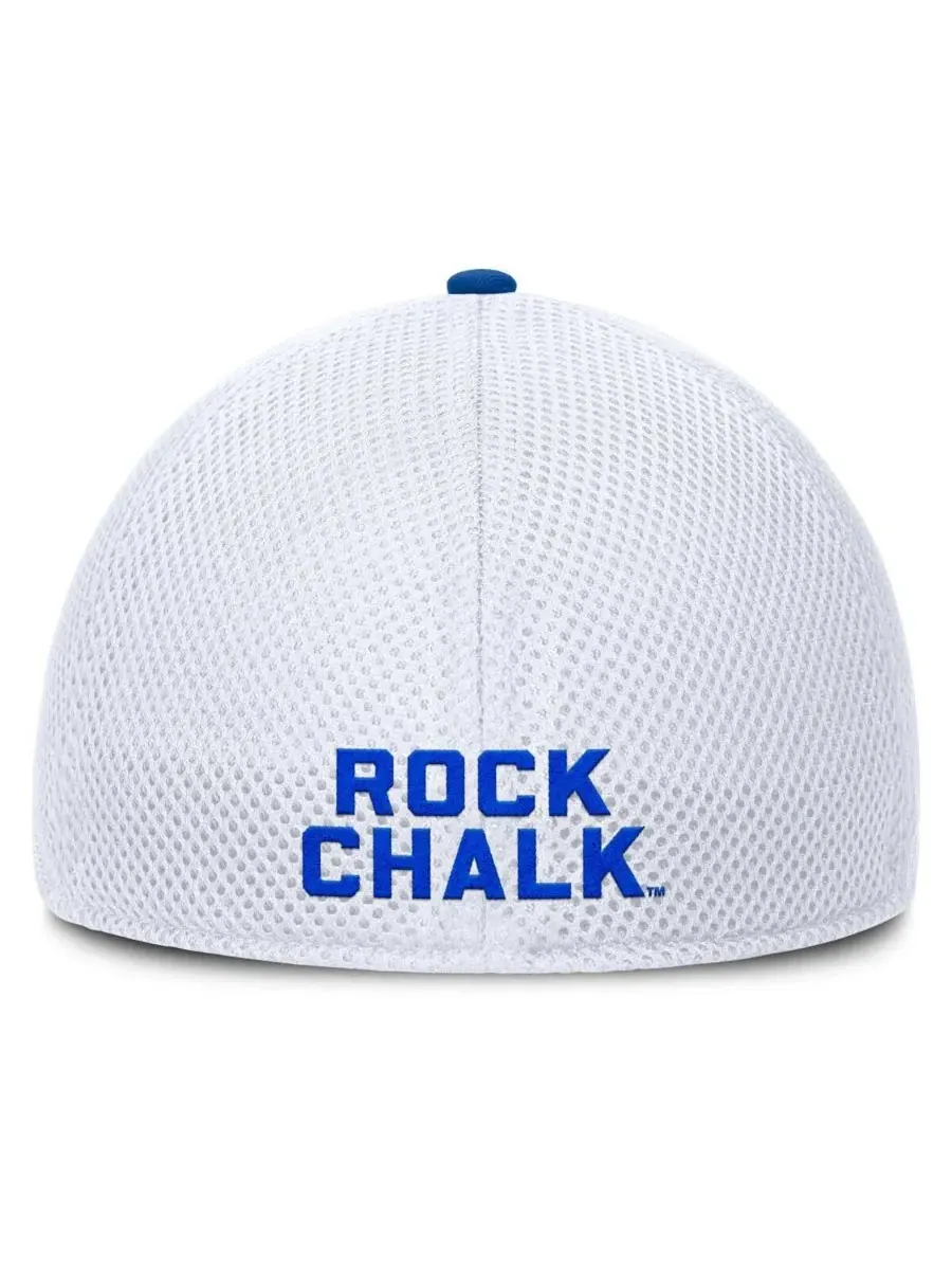 Fanatics Мужская бейсболка Kansas Jayhawks Trigger Flex серо-белого цвета — изображение 4 из 4, серый белый
