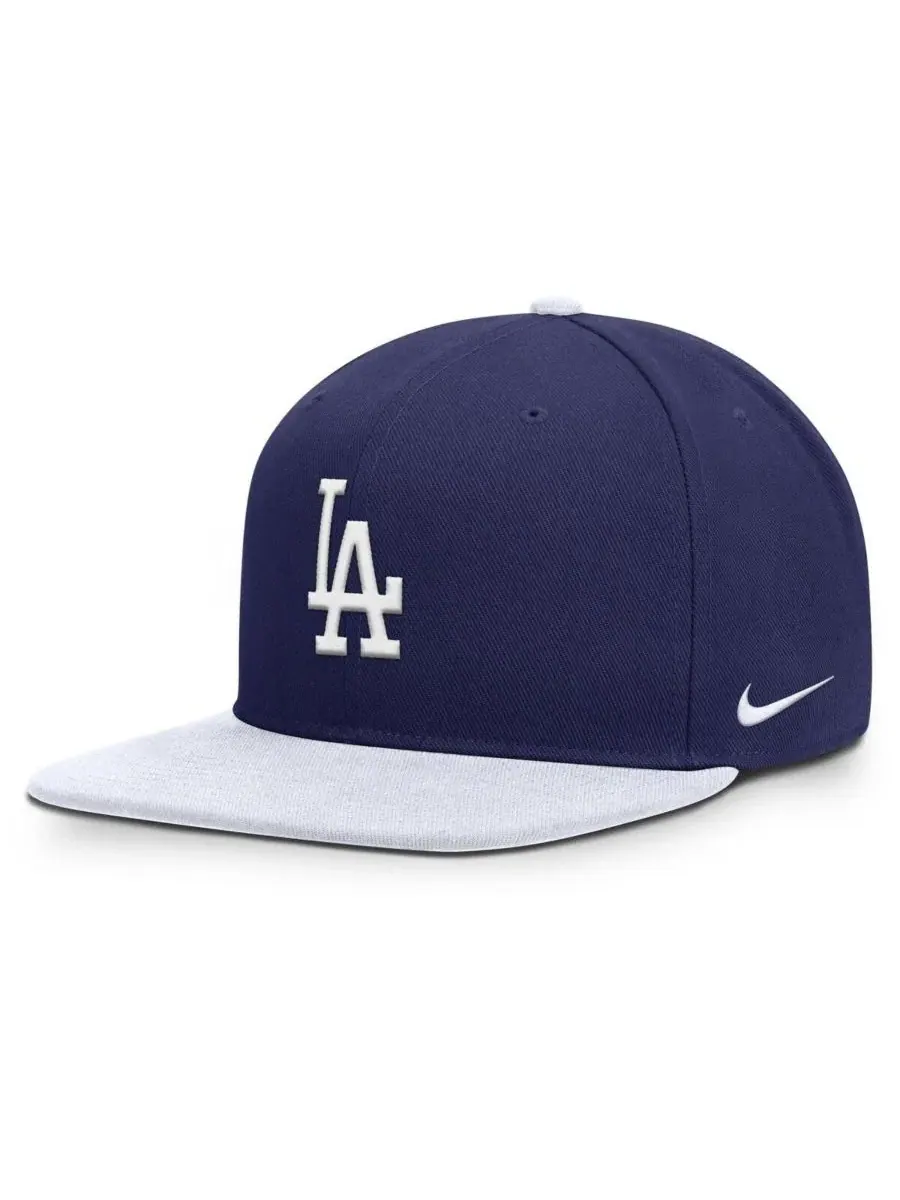 Мужская бейсболка Los Angeles Dodgers Primetime Pro Dri-FIT Snapback королевского синего/белого — изображение 1 из 4, белый