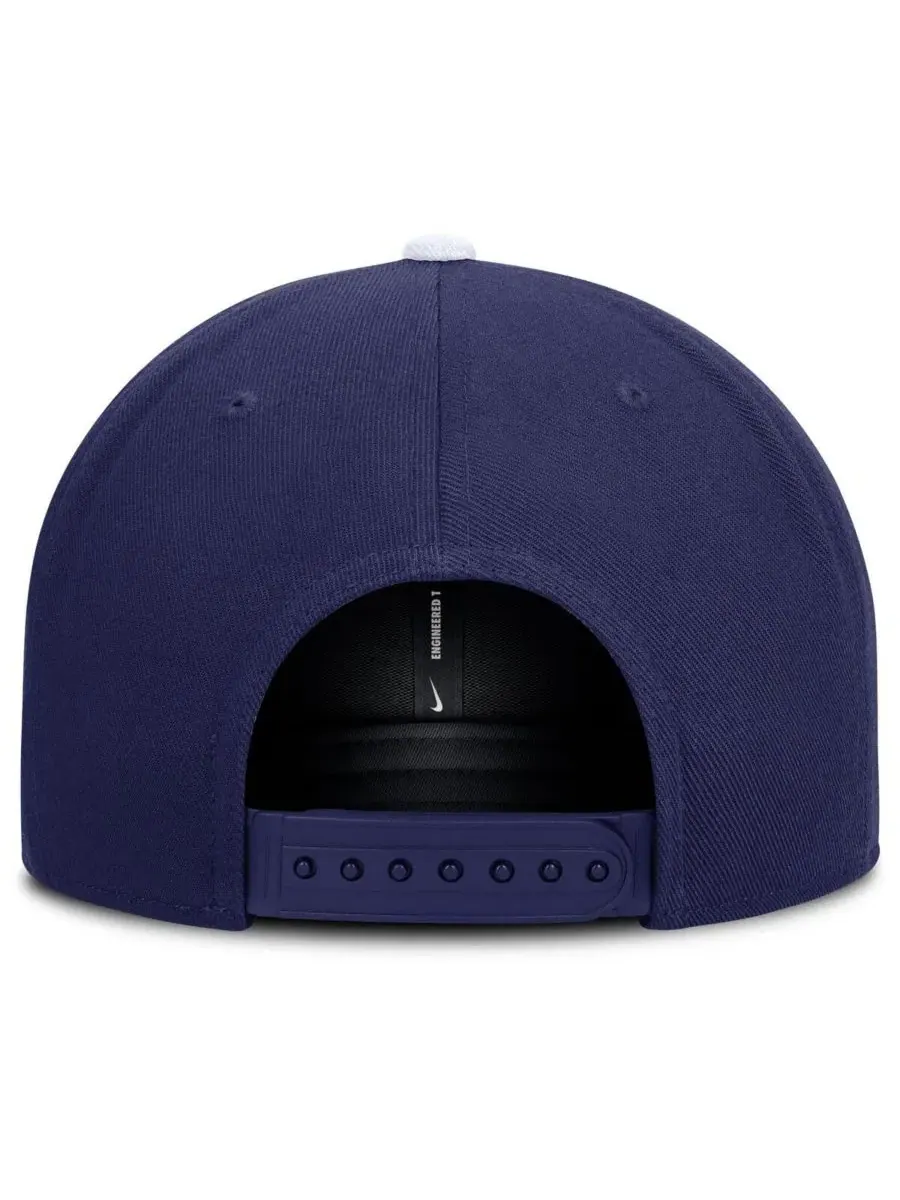Мужская бейсболка Los Angeles Dodgers Primetime Pro Dri-FIT Snapback королевского синего/белого — изображение 4 из 4, белый