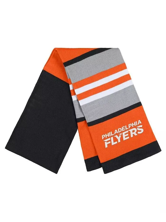 Женский комплект из перчаток и шарфа в полоску Philadelphia Flyers Wear By Erin Andrews — изображение 2 из 3