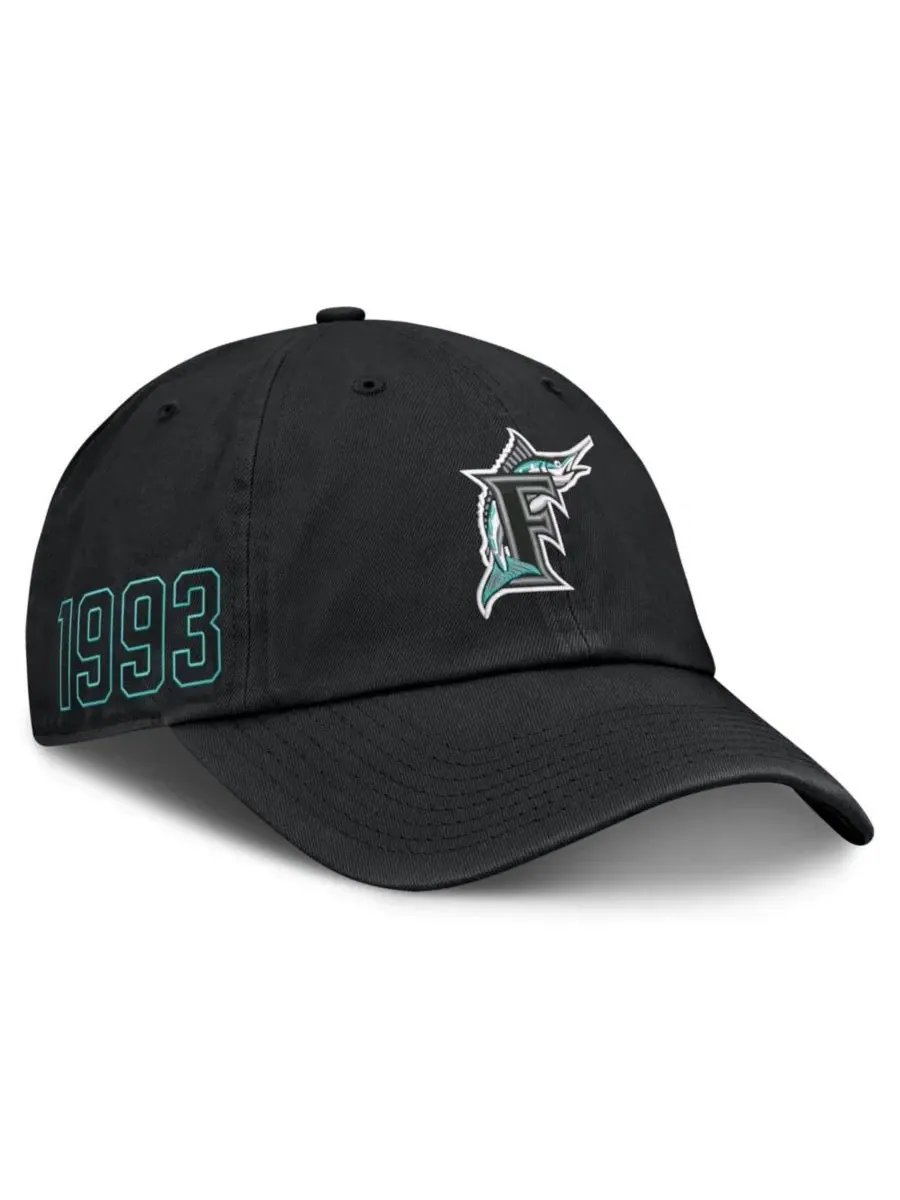 Кепка с ретро-логотипом Florida Marlins Nike — изображение 1 из 4, черный