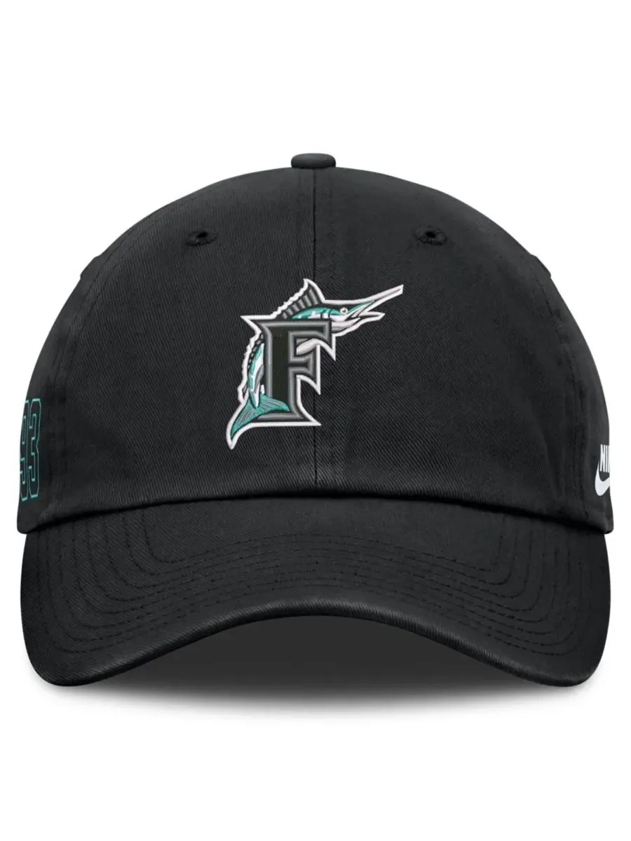 Кепка с ретро-логотипом Florida Marlins Nike — изображение 2 из 4, черный