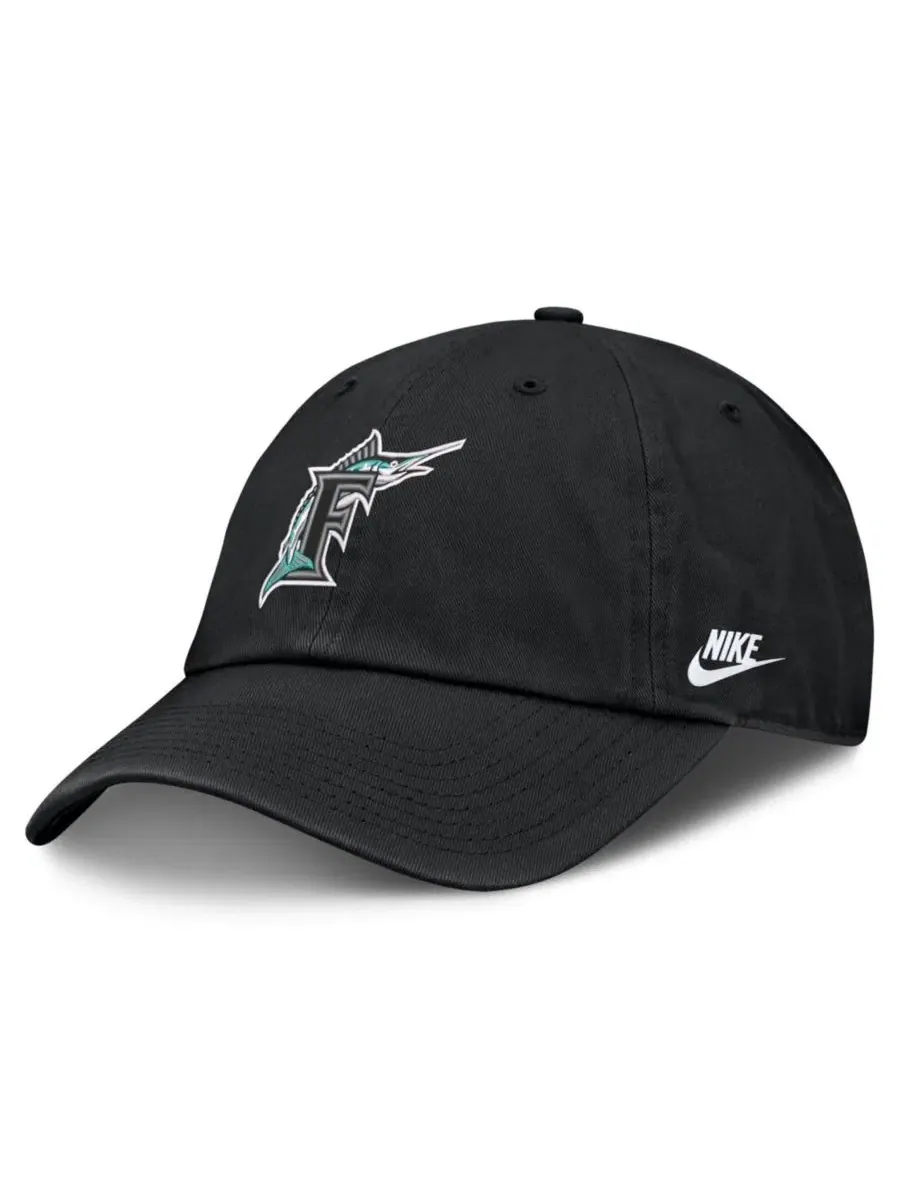 Кепка с ретро-логотипом Florida Marlins Nike — изображение 3 из 4, черный