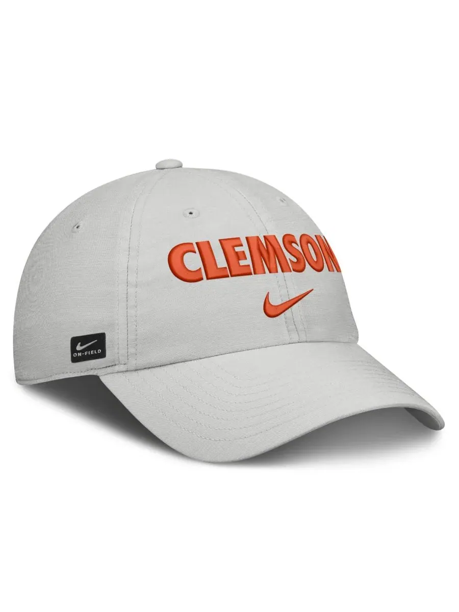 Бейсболка Nike Clemson Tigers 2026 On-Field Gameday Club — изображение 3 из 4, серый