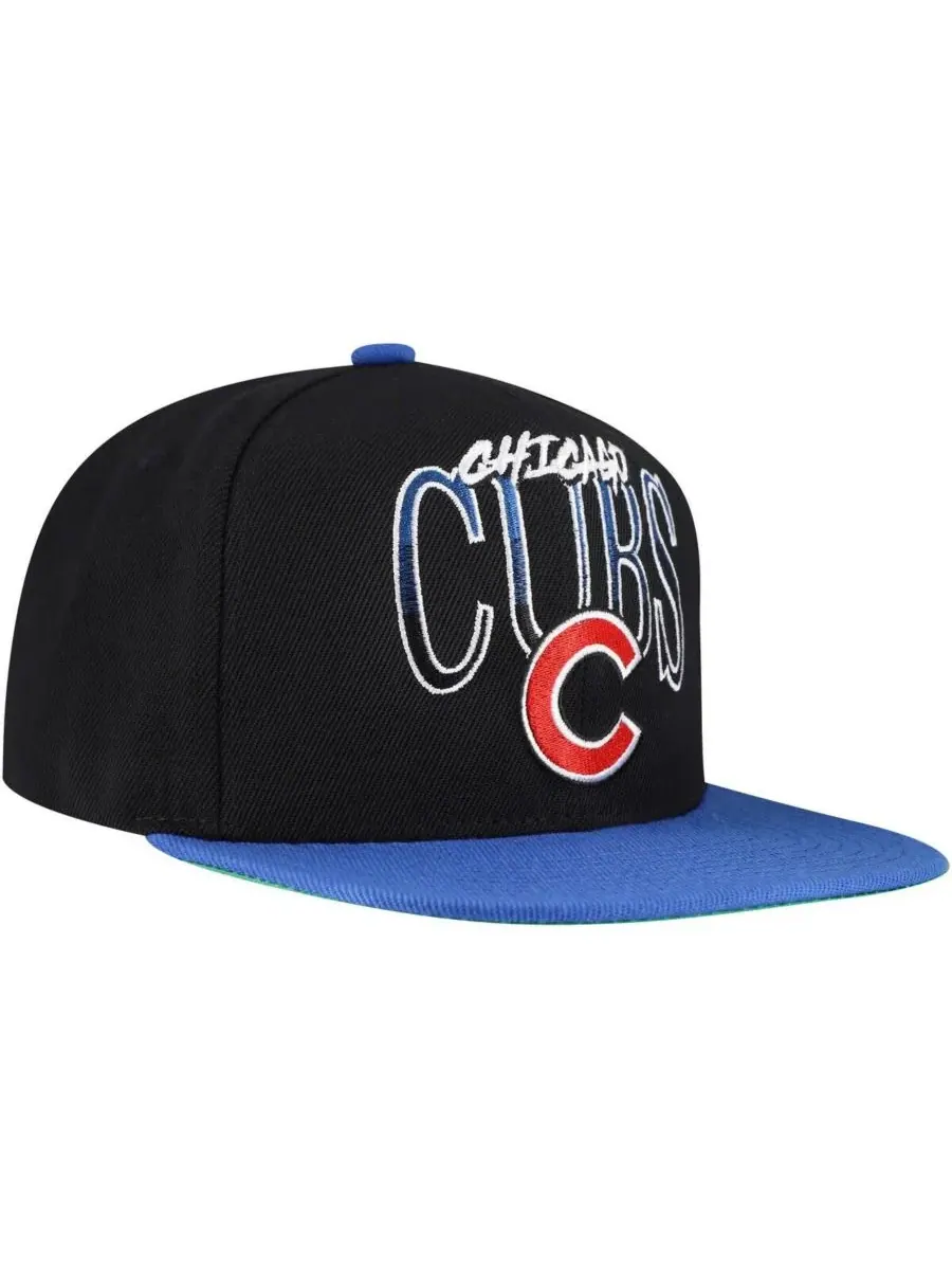 Mitchell & Ness Мужская черная кепка-снепбек Chicago Cubs Rise Up — изображение 2 из 4, черный