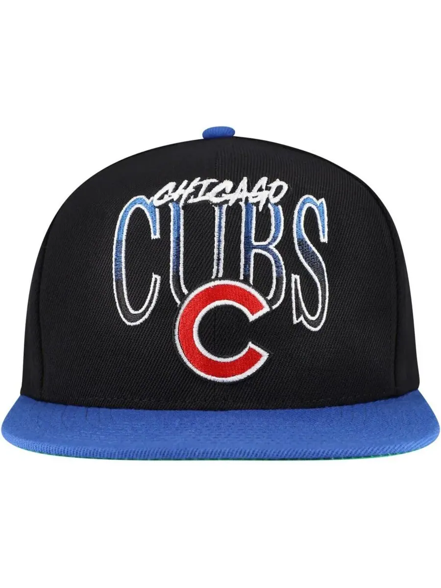 Mitchell & Ness Мужская черная кепка-снепбек Chicago Cubs Rise Up — изображение 4 из 4, черный