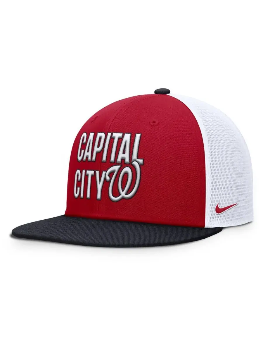 Nike Мужская красная бейсболка Washington Nationals Pro Trucker Snapback — изображение 3 из 4, красный