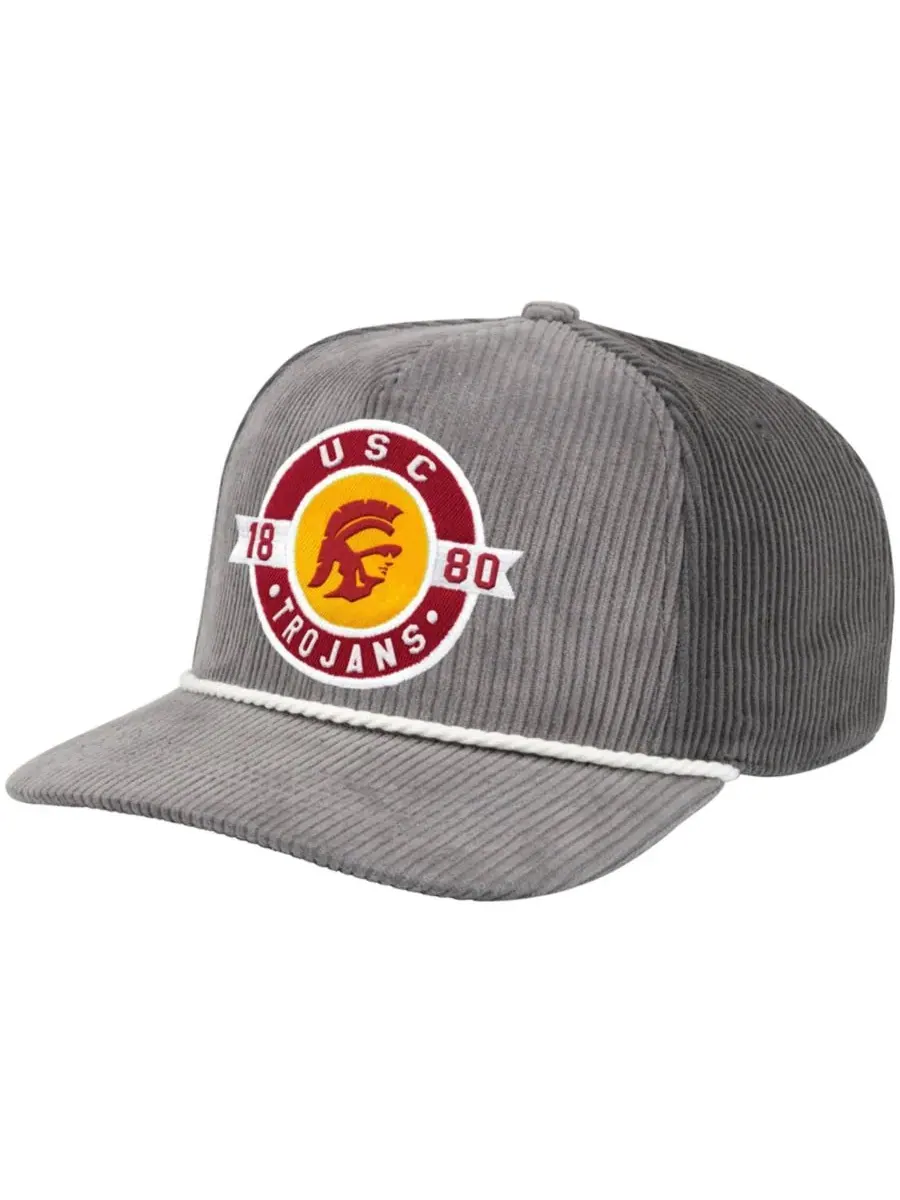 Кепка-тракер с вышитым логотипом USC Trojans, модель Where's My Hat Podium Colosseum — изображение 1 из 4, серый