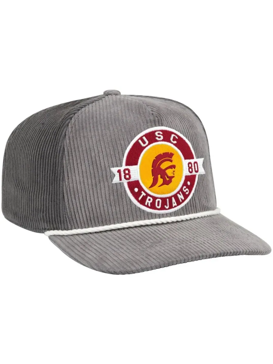 Кепка-тракер с вышитым логотипом USC Trojans, модель Where's My Hat Podium Colosseum — изображение 3 из 4, серый