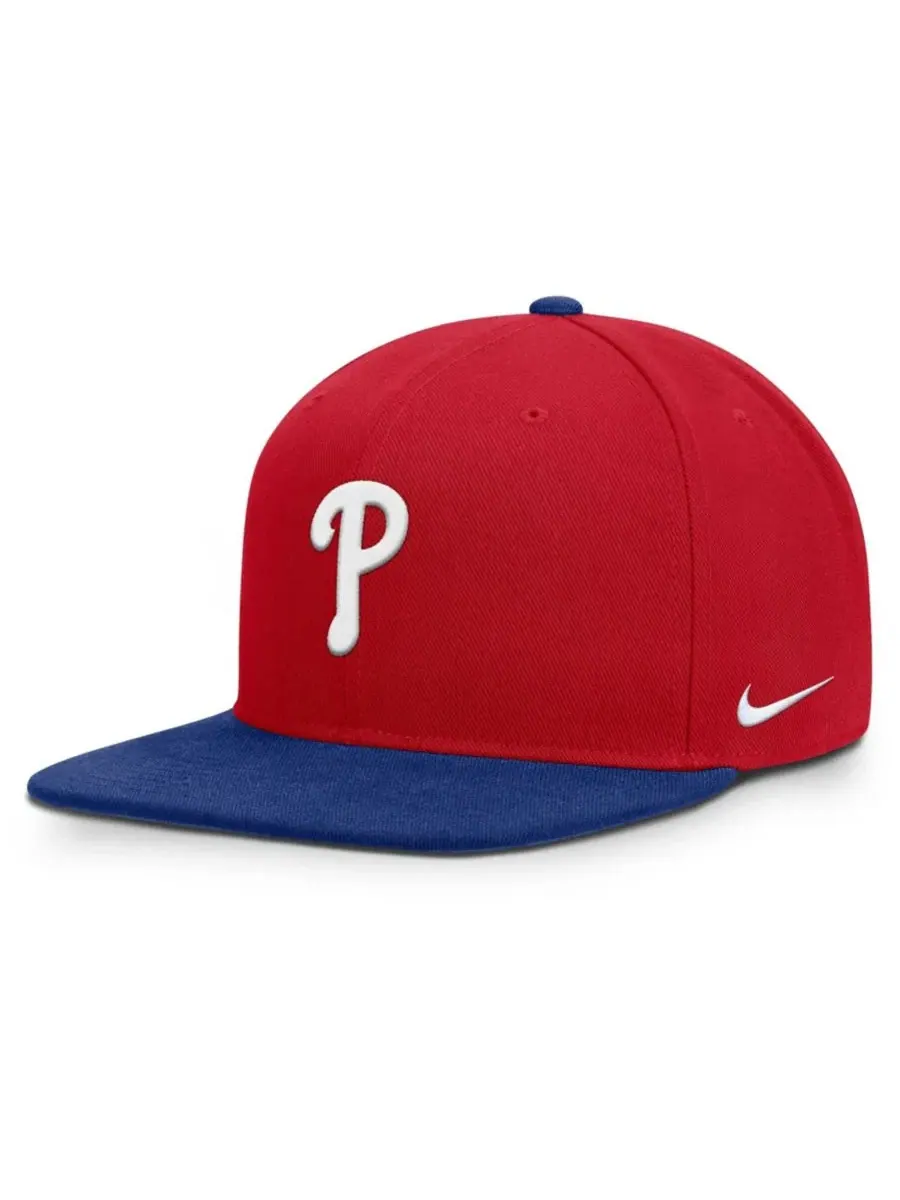 Кепка-снэпбек с высокой тульей и плоским козырьком Philadelphia Phillies Primetime Pro Dri-FIT Nike — изображение 1 из 4