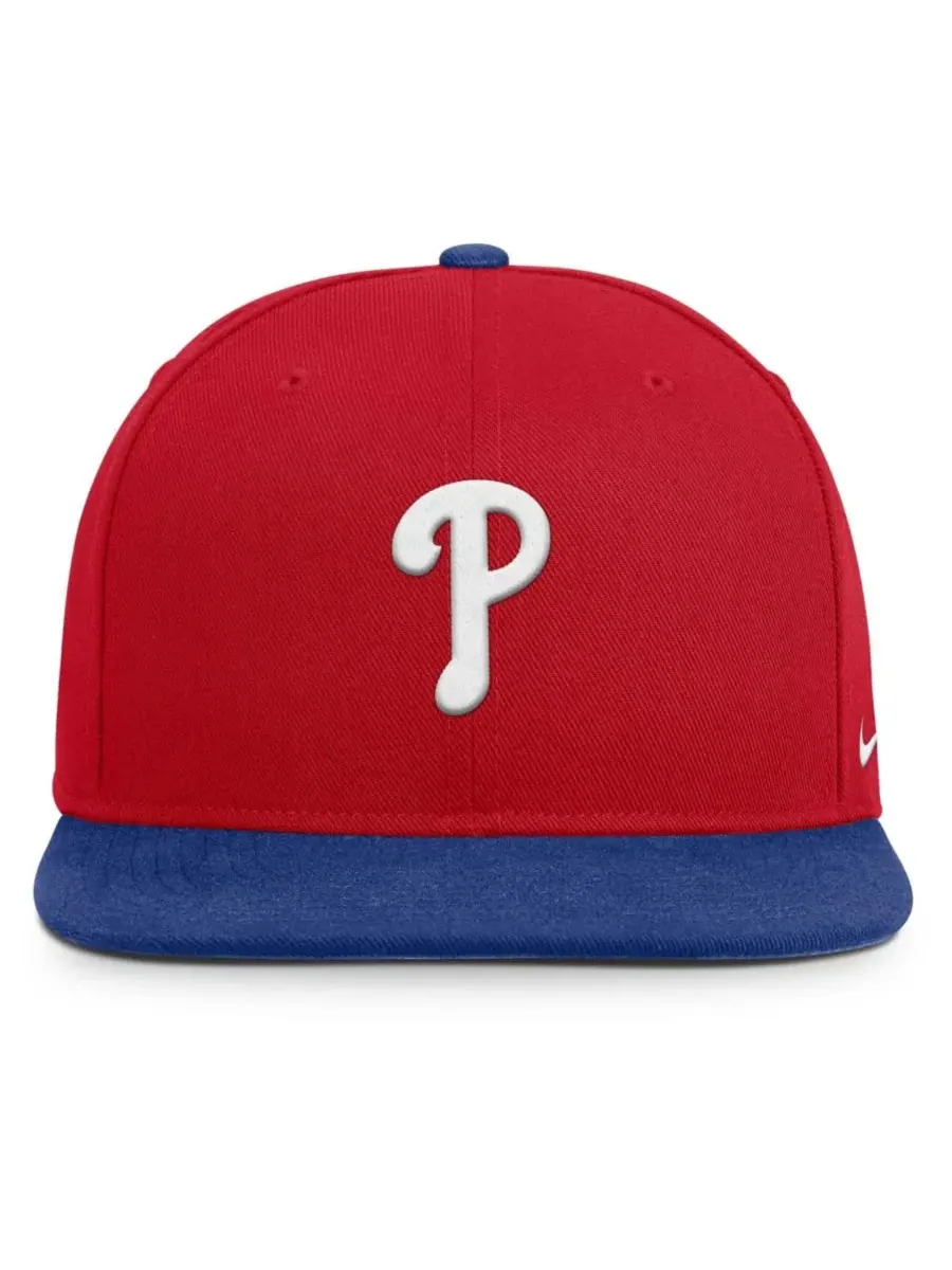 Кепка-снэпбек с высокой тульей и плоским козырьком Philadelphia Phillies Primetime Pro Dri-FIT Nike — изображение 2 из 4