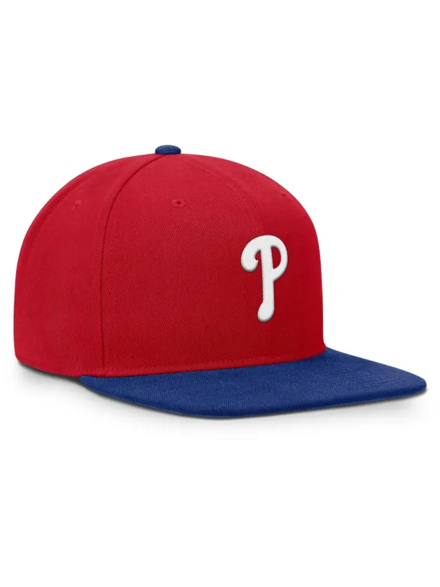 Кепка-снэпбек с высокой тульей и плоским козырьком Philadelphia Phillies Primetime Pro Dri-FIT Nike — изображение 3 из 4