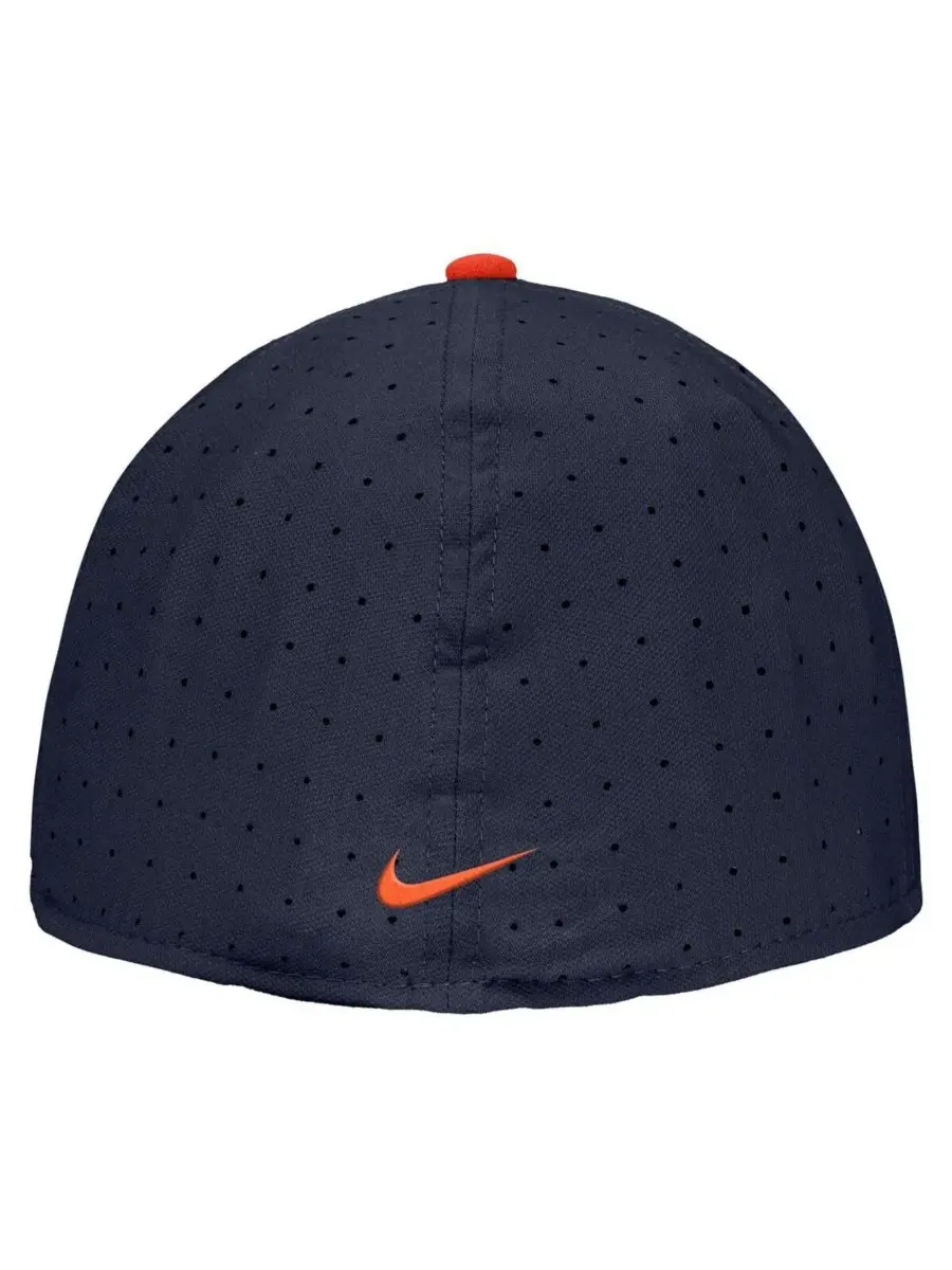 Nike Мужская бейсбольная кепка темно-синего цвета с логотипом Illinois Fighting Illini — изображение 2 из 3, темно-синий