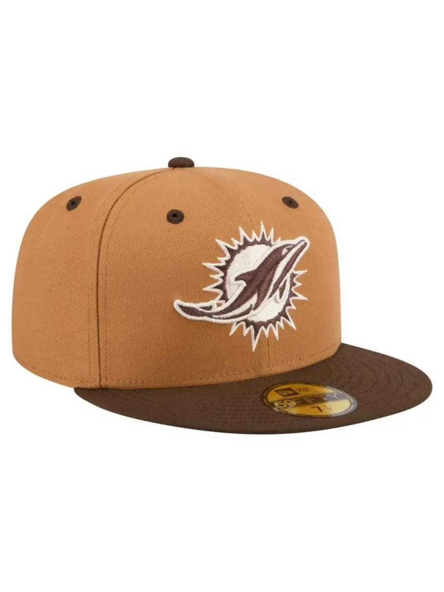 Кепка New Era 59FIFTY Miami Dolphins Two-Tone Walnut — изображение 3 из 5