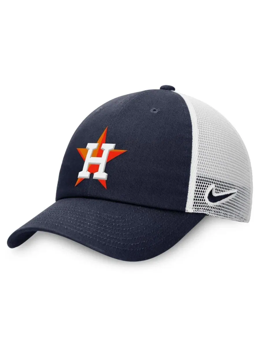 Кепка Club Trucker Houston Astros с вышивкой Nike — изображение 1 из 4, темно-синий белый