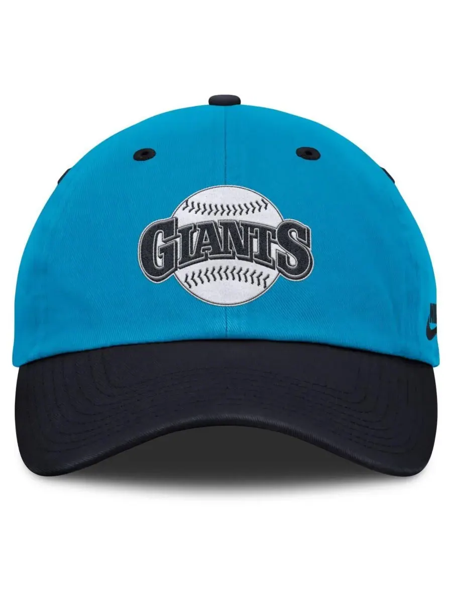 Nike Мужская регулируемая кепка сине-темно-синего цвета с символикой San Francisco Giants в стиле — изображение 4 из 4