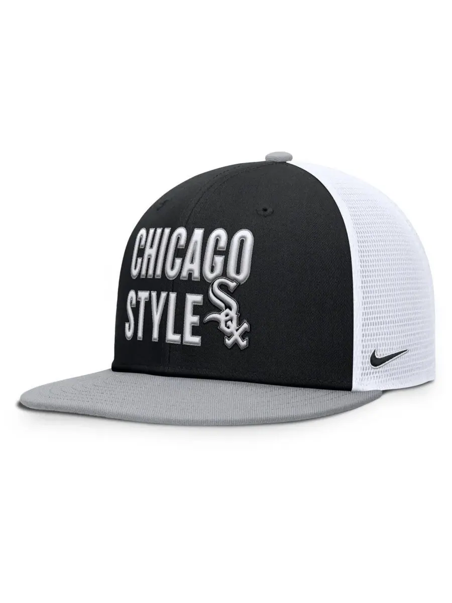 Nike Мужская черная бейсболка Chicago White Sox Pro Trucker Snapback — изображение 3 из 4, черный
