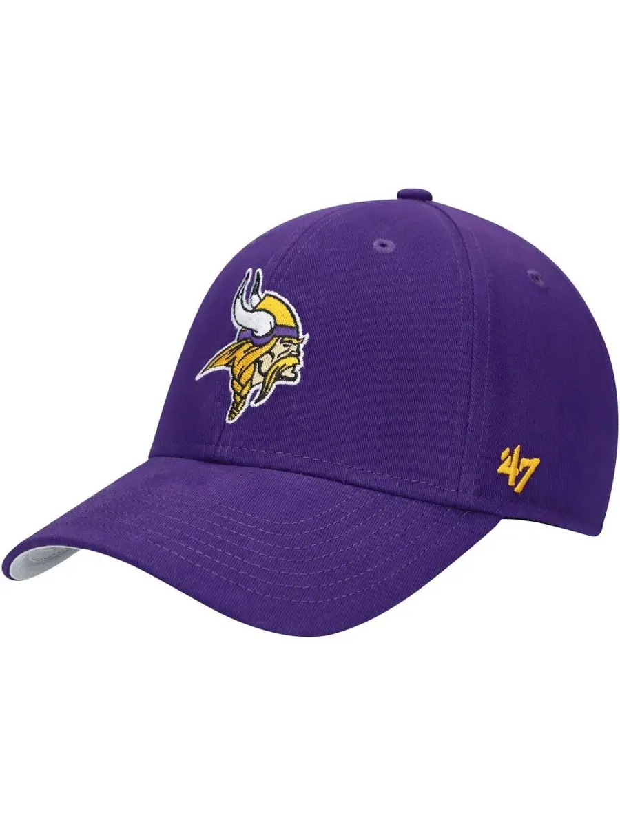 Кепка с эмблемой Minnesota Vikings, модель Basic MVP '47 Brand — изображение 1 из 4, фиолетовый