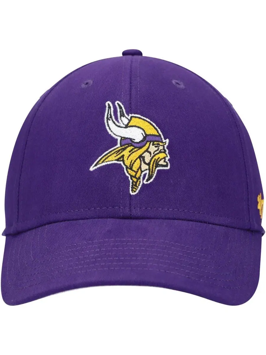 Кепка с эмблемой Minnesota Vikings, модель Basic MVP '47 Brand — изображение 2 из 4, фиолетовый