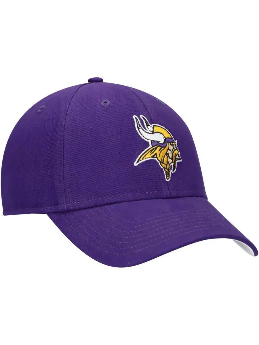 Кепка с эмблемой Minnesota Vikings, модель Basic MVP '47 Brand — изображение 3 из 4, фиолетовый