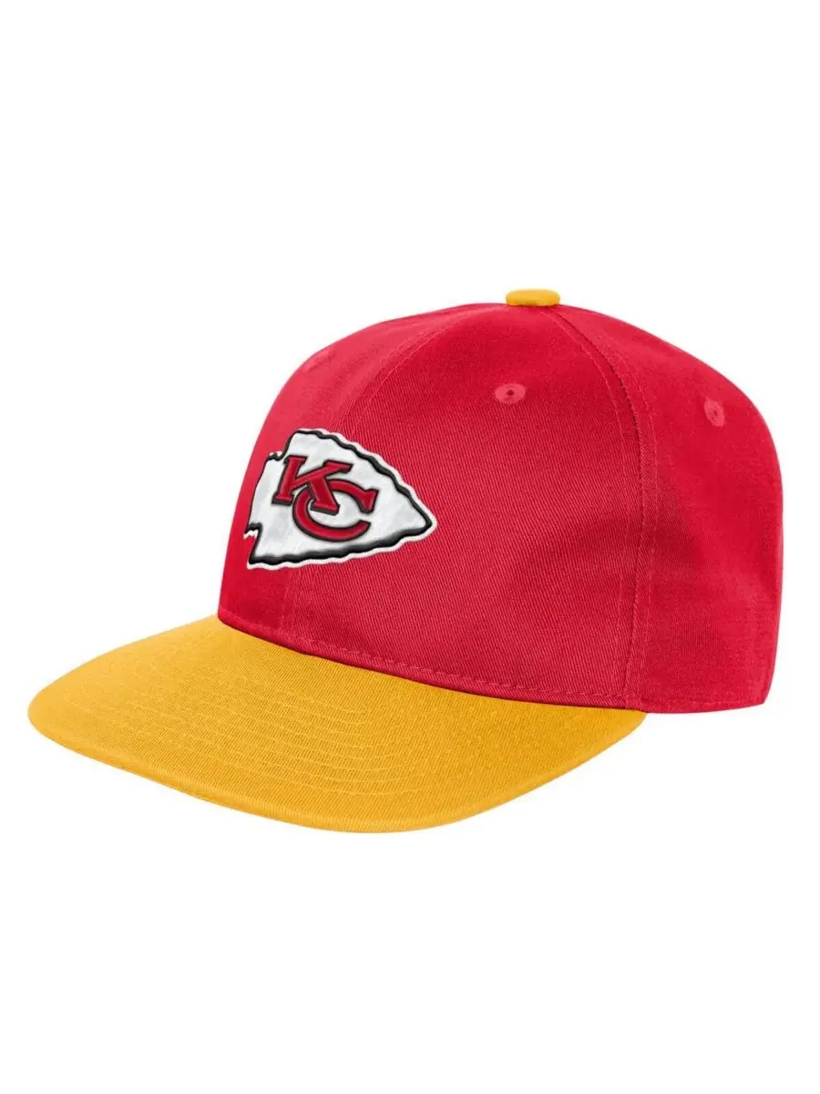 Outerstuff Большая детская кепка Kansas City Chiefs в стиле ретро, красная, регулируемая — изображение 1 из 3, красный