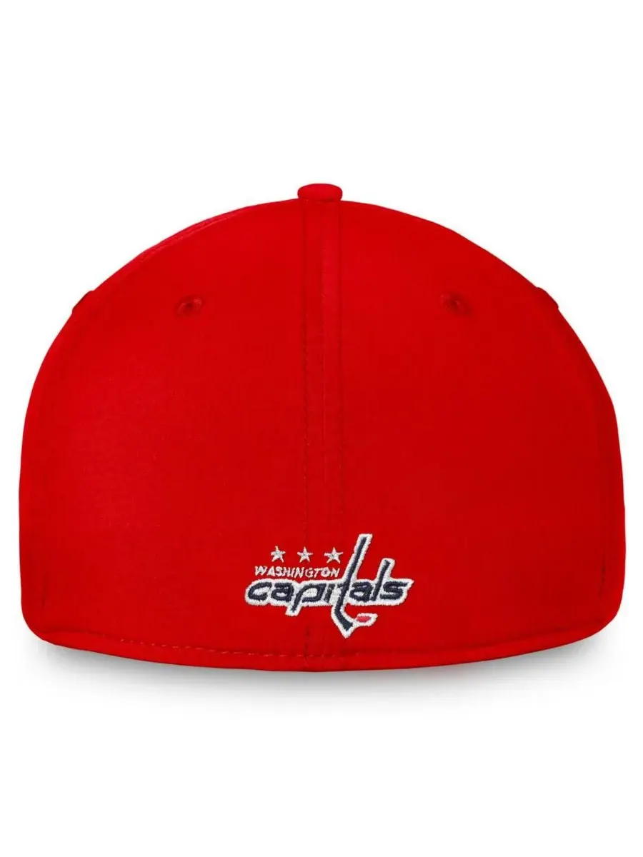 Fanatics Мужская красная кепка Washington Capitals с основным логотипом — изображение 2 из 4, красный