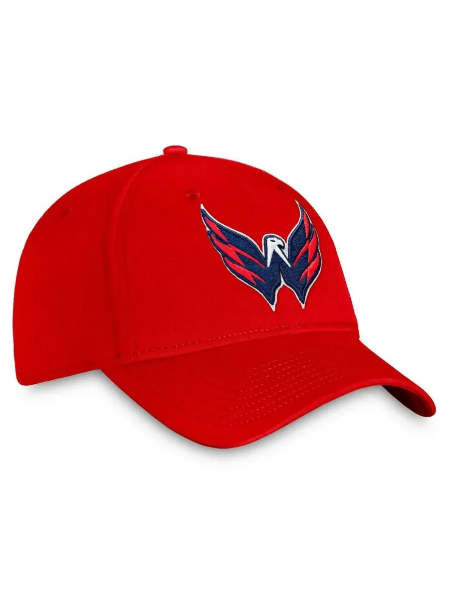 Fanatics Мужская красная кепка Washington Capitals с основным логотипом — изображение 3 из 4, красный