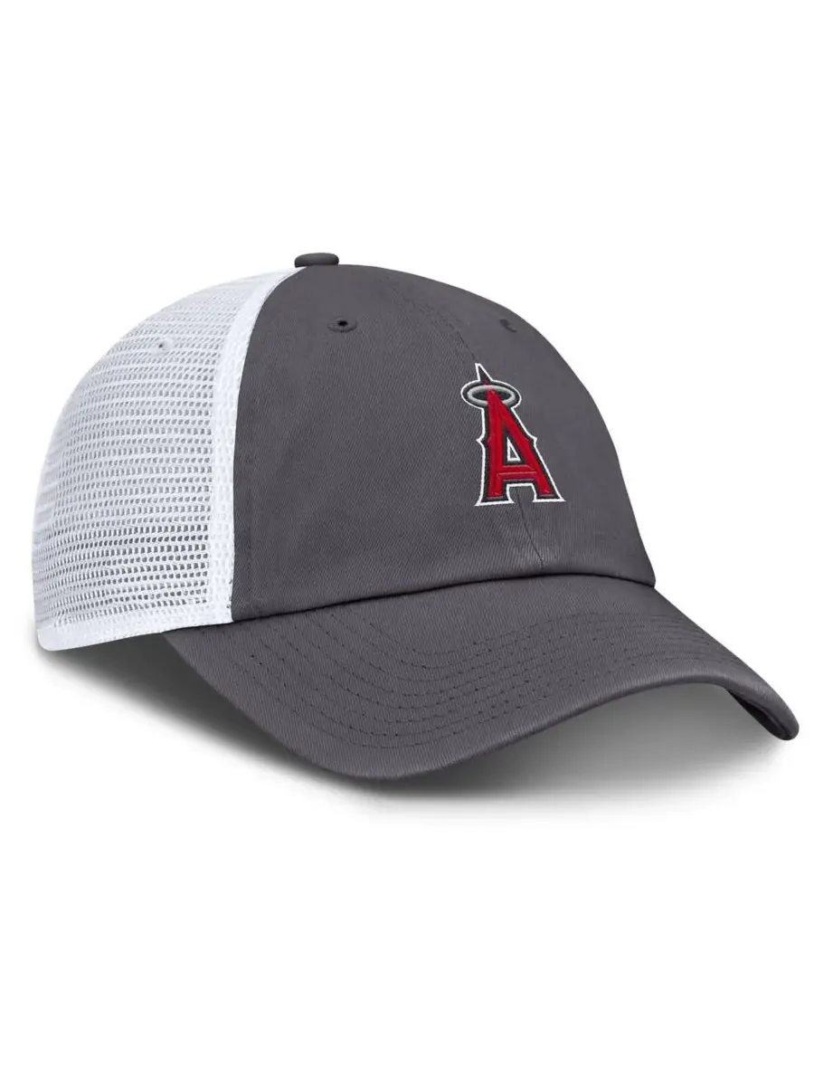 Nike Мужская серая регулируемая кепка-тракер Los Angeles Angels — изображение 3 из 4, серый