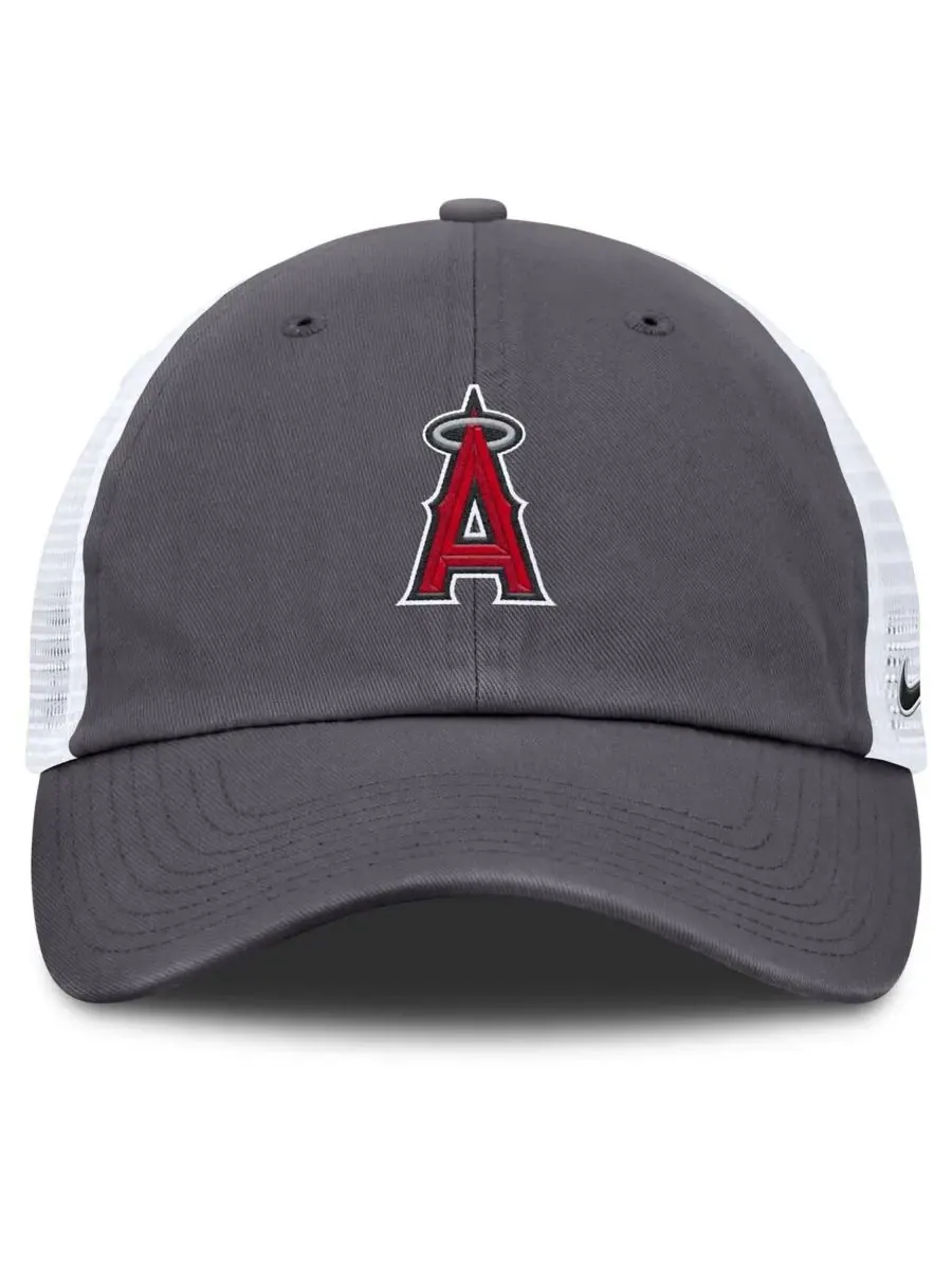 Nike Мужская серая регулируемая кепка-тракер Los Angeles Angels — изображение 4 из 4, серый