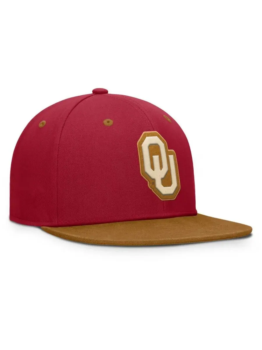 Fanatics Мужская бейсболка Oklahoma Sooners NoBo малиново-коричневого цвета — изображение 3 из 4, коричневый