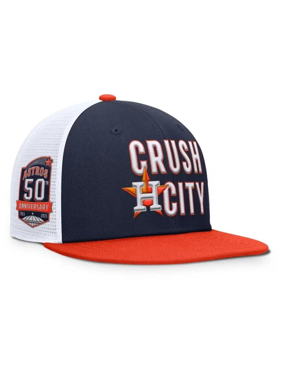Nike Мужская кепка-тракер Houston Astros Pro Performance темно-синего/оранжевого цвета с — изображение 1 из 4