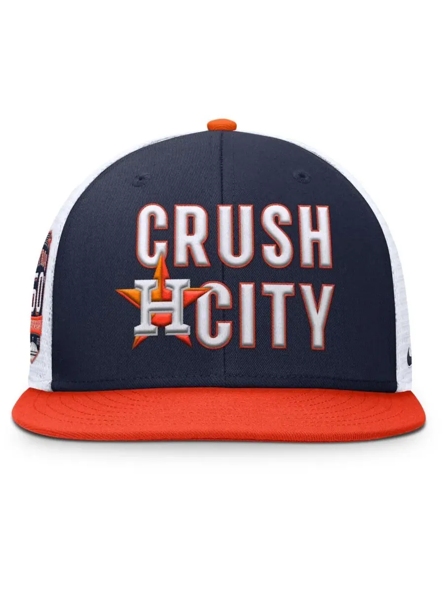 Nike Мужская кепка-тракер Houston Astros Pro Performance темно-синего/оранжевого цвета с — изображение 4 из 4