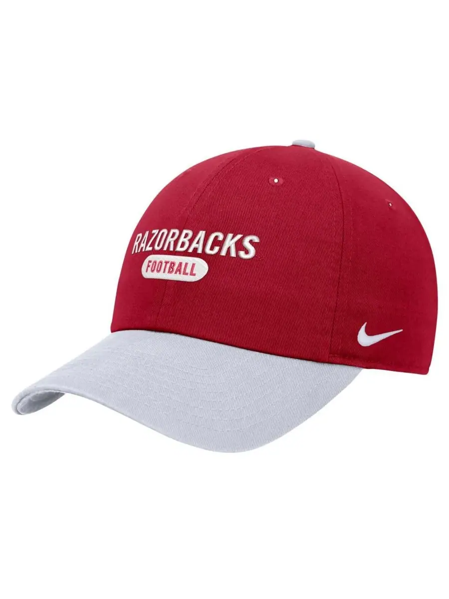 Мужская регулируемая кепка Cardinal Arkansas Razorbacks Color Block Club Nike — изображение 1 из 2, красный