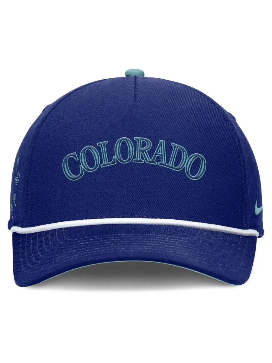 Мужская регулируемая кепка Royal Colorado Rockies ко Дню отца Rise Nike — изображение 2 из 4, королевский