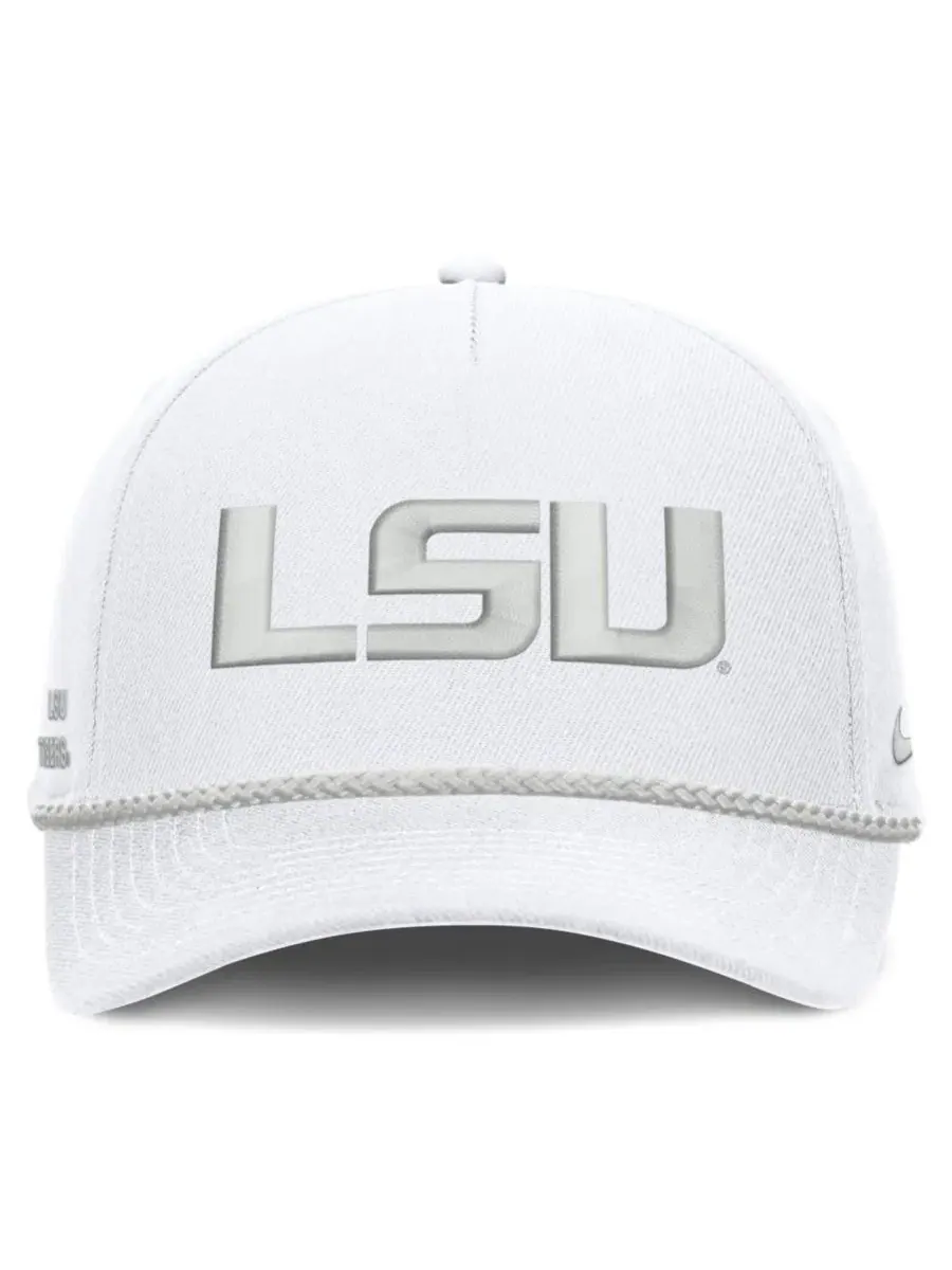 Кепка Nike LSU Tigers Rope Rise Adjustable — изображение 2 из 3, белый