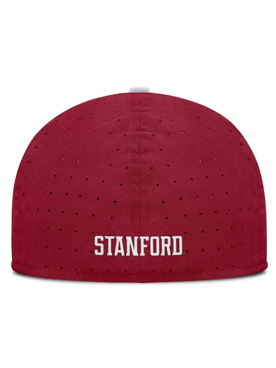 Мужская бейсболка Cardinal Stanford Cardinal On-Field Dugout True Performance Fitted Hat Nike — изображение 4 из 4, красный
