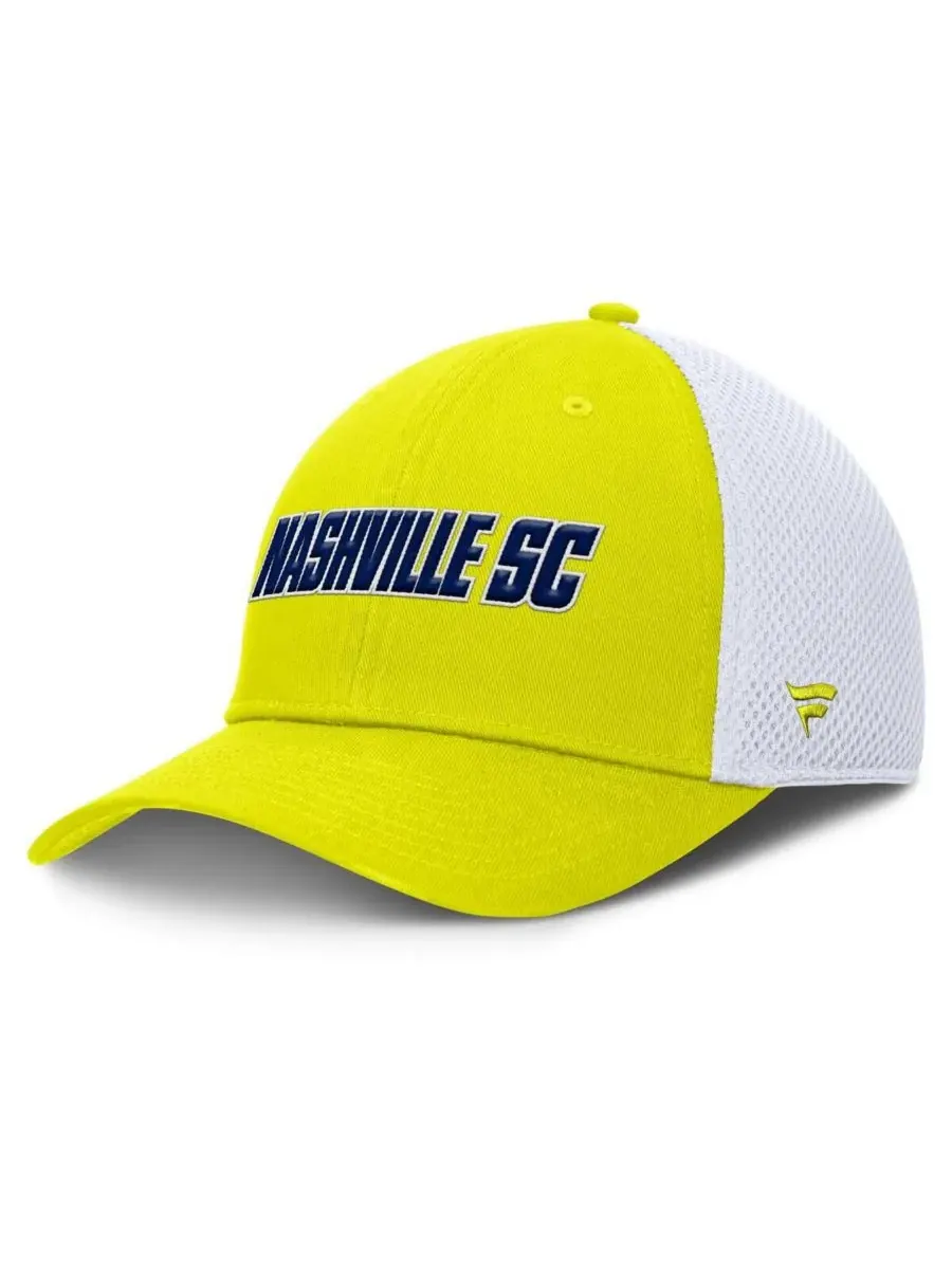 Fanatics Мужская желтая кепка Nashville SC Rocket Flex — изображение 1 из 4, желтый