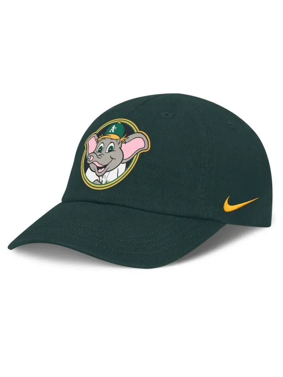 Детская спортивная кепка Green Athletics Mascot Club Flex Hat для мальчиков и девочек Nike — изображение 1 из 4, зеленый
