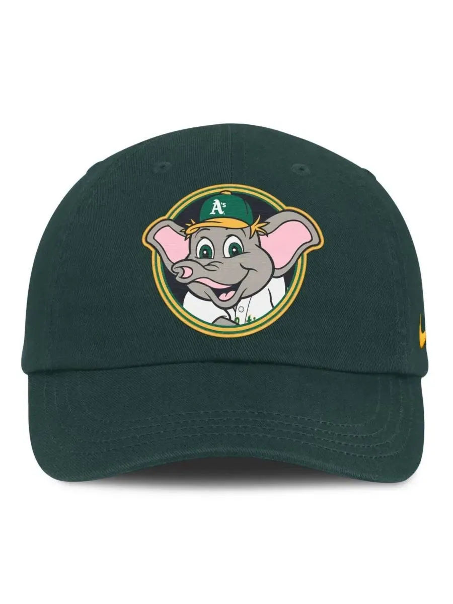 Детская спортивная кепка Green Athletics Mascot Club Flex Hat для мальчиков и девочек Nike — изображение 2 из 4, зеленый