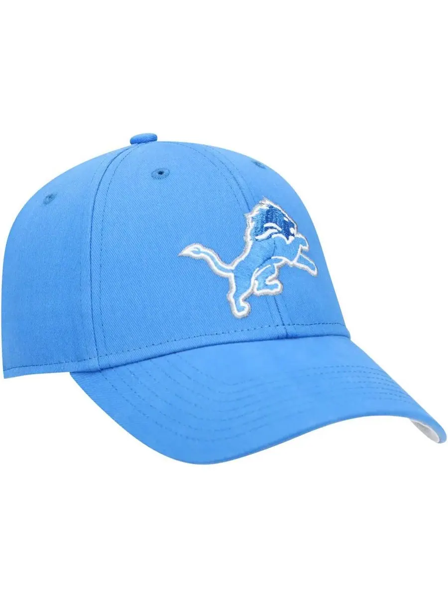 '47 Brand Детская синяя регулируемая бейсболка Detroit Lions Basic MVP — изображение 3 из 4, синий