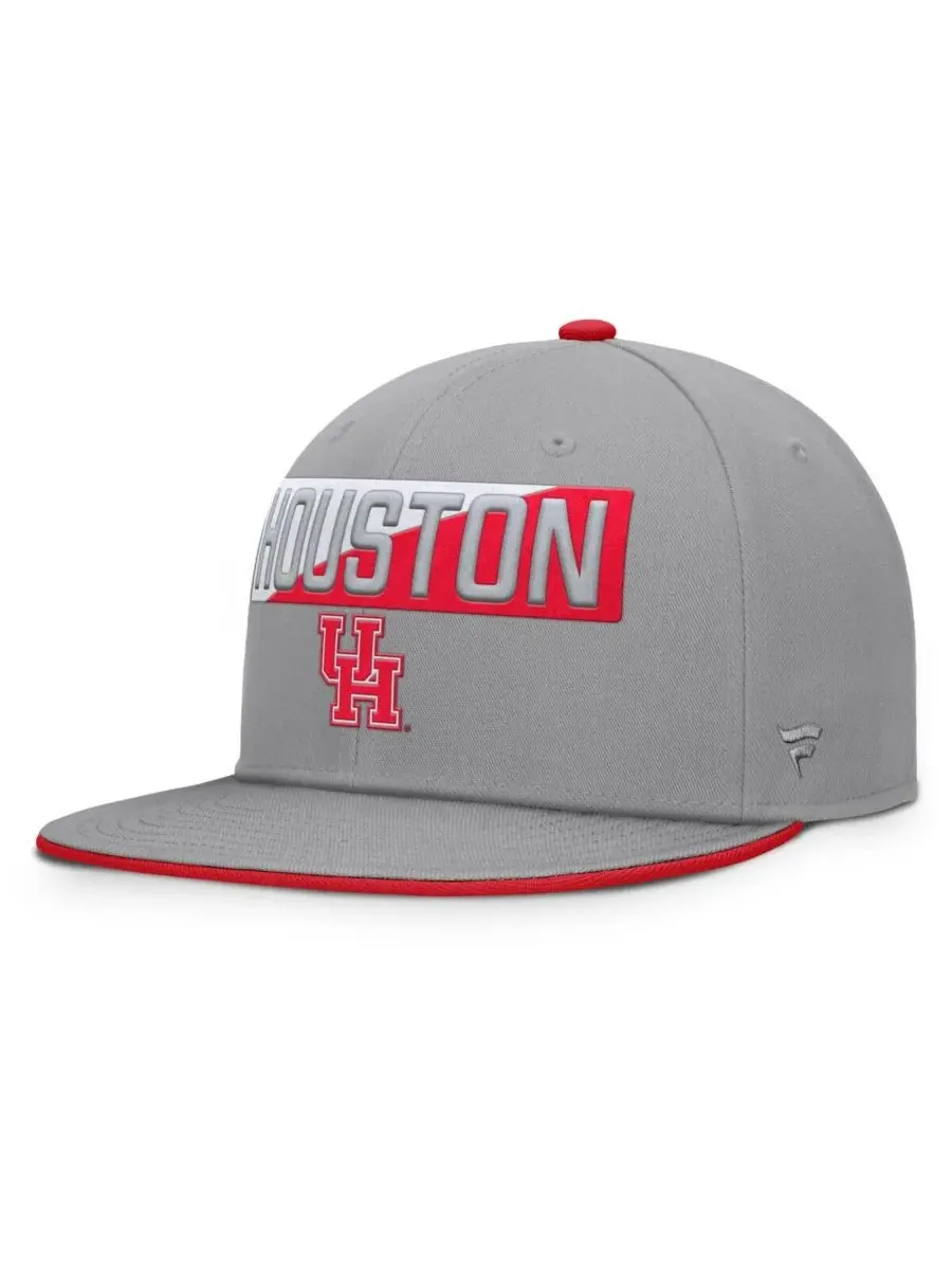 Fanatics Мужская серая кепка-бейсболка Houston Cougars Duo Snapback — изображение 1 из 4, серый