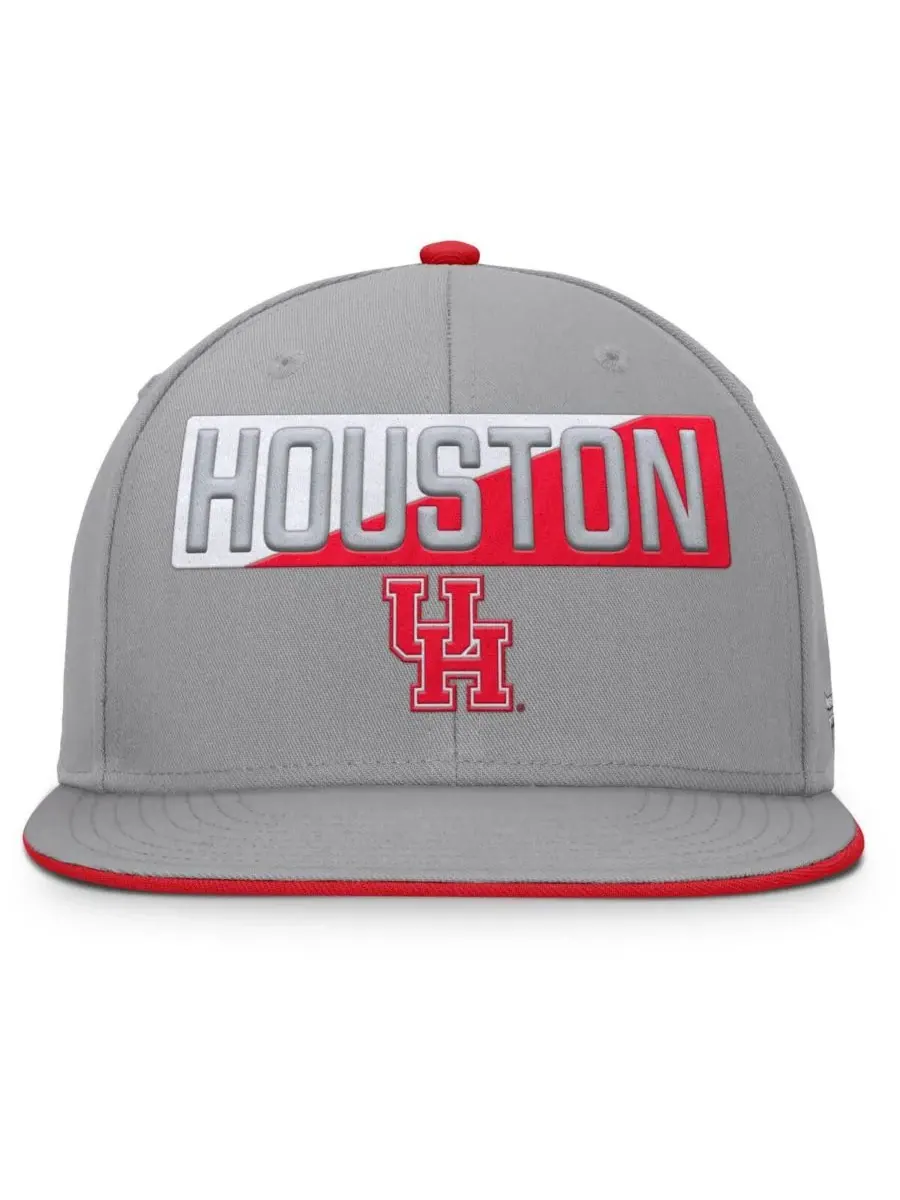 Fanatics Мужская серая кепка-бейсболка Houston Cougars Duo Snapback — изображение 2 из 4, серый