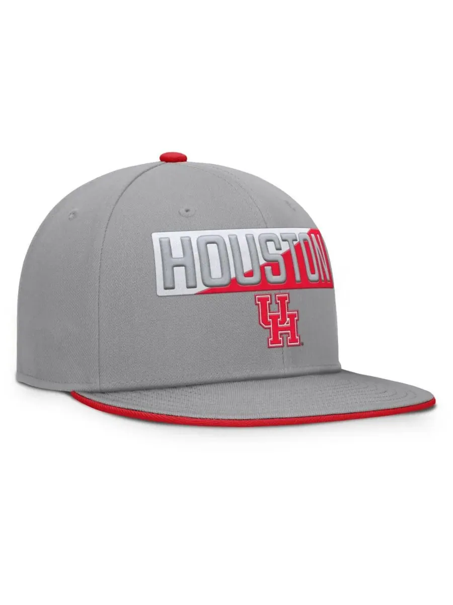 Fanatics Мужская серая кепка-бейсболка Houston Cougars Duo Snapback — изображение 4 из 4, серый