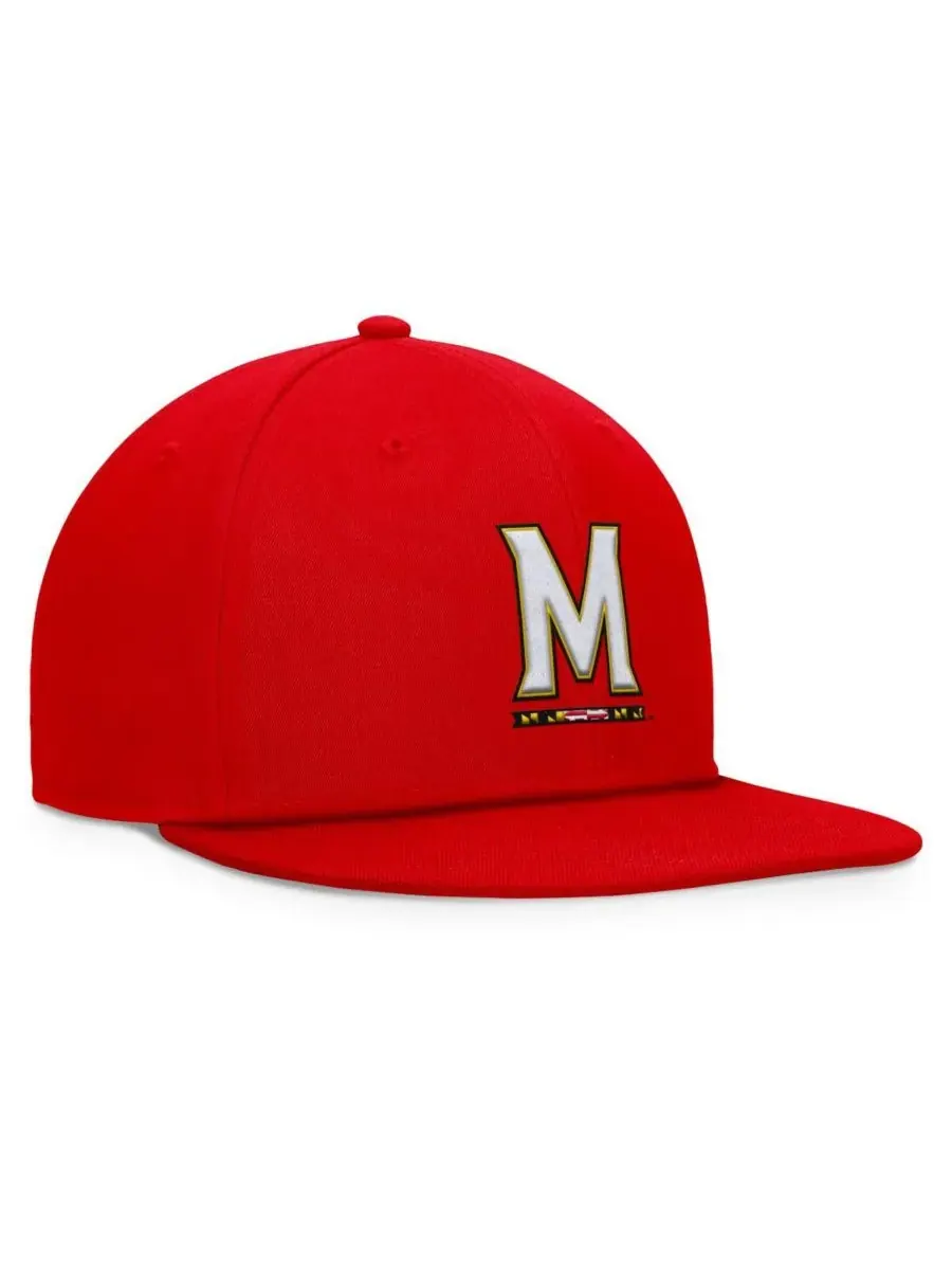 Top of the World Мужская красная бейсболка Maryland Terrapins Fundamental Snapback — изображение 3 из 4, красный