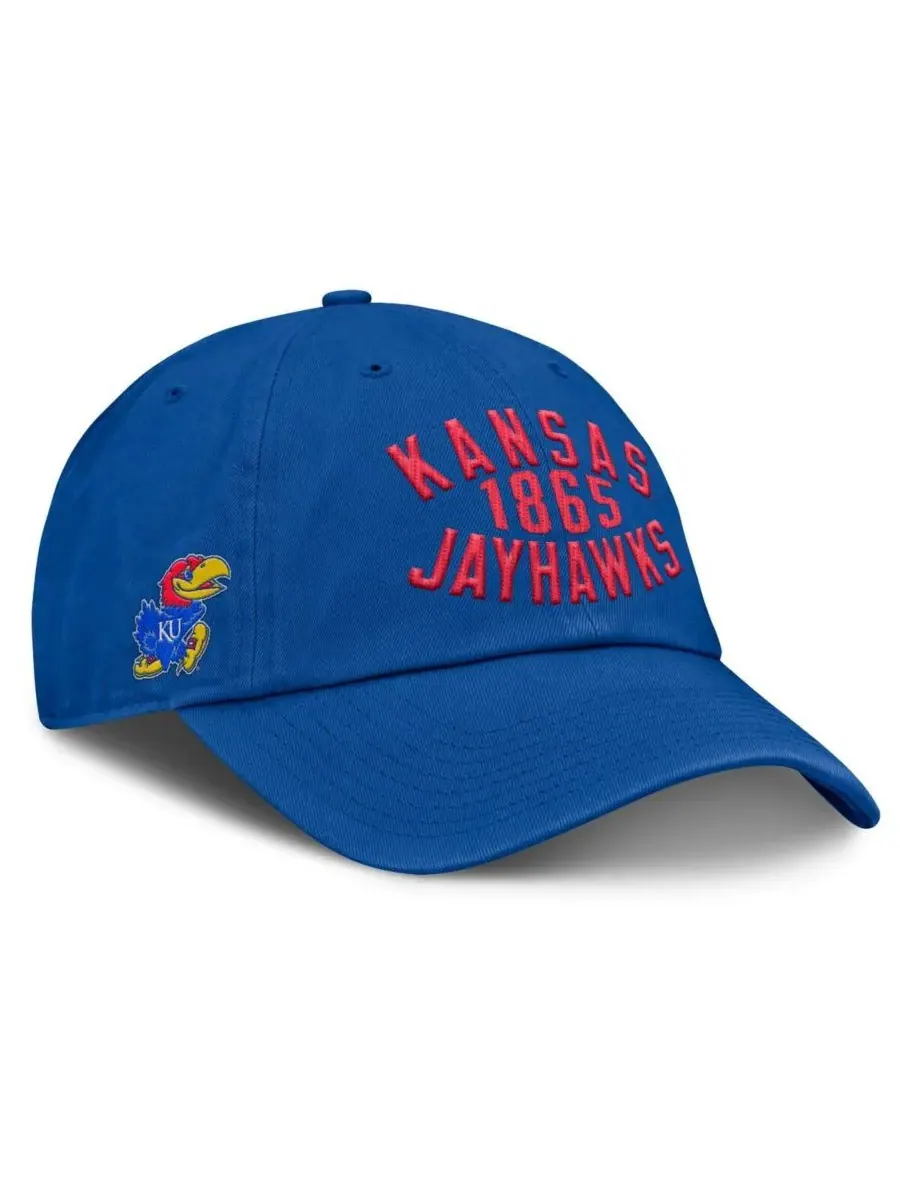 Мужская регулируемая бейсболка Royal Kansas Jayhawks Archer Fanatics — изображение 1 из 4, королевский
