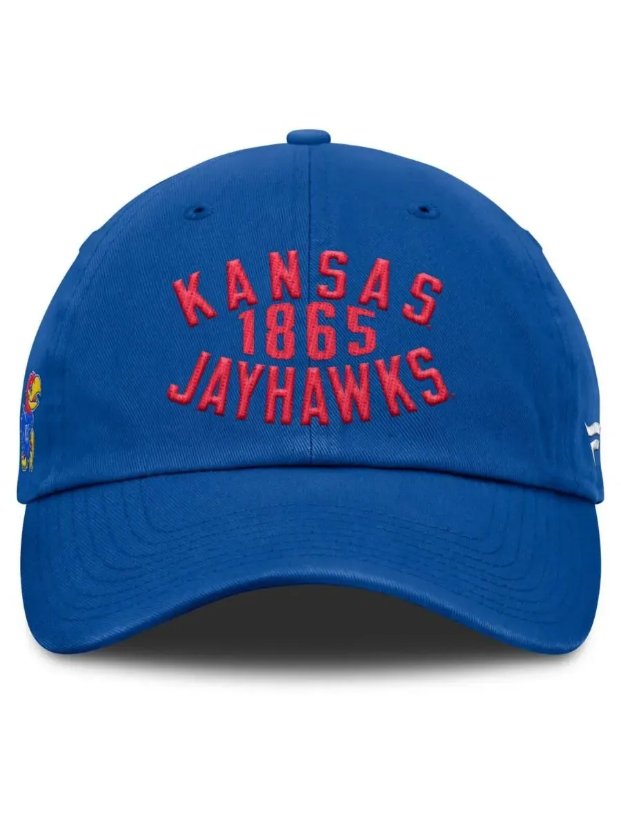 Мужская регулируемая бейсболка Royal Kansas Jayhawks Archer Fanatics — изображение 2 из 4, королевский