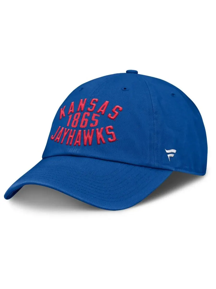 Мужская регулируемая бейсболка Royal Kansas Jayhawks Archer Fanatics — изображение 3 из 4, королевский
